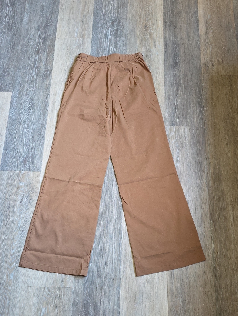 OGL Wide Leg Drawstring Pants — Brown - Picture 14 of 16